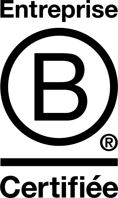 Logo Entreprise B Certifiée attestant qu'Equifruit répond aux normes B Corp de performance sociale et environnementale.